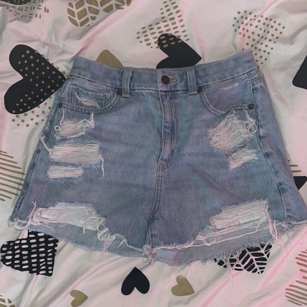 american eagle baggy mom shorts